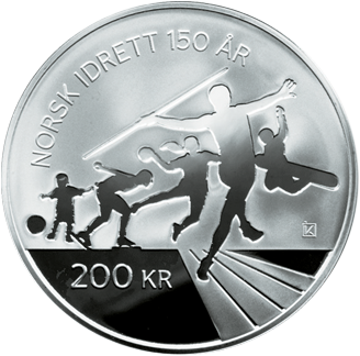 200 kroner Norges idretsforbund 150 år